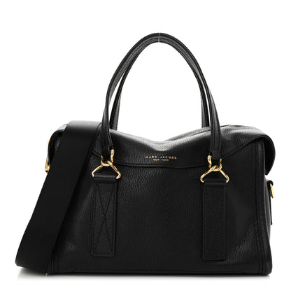 Marc Jacobs Pebbled Calfskin Wellington Satchel Black 1 of 13