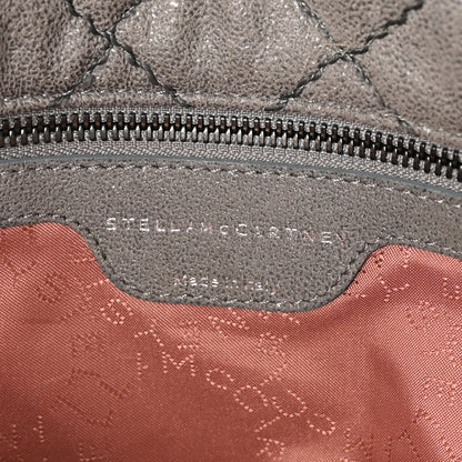 Stella McCartney Shaggy Deer Quilted Small Falabella Tote  Light Grey 6 of 9