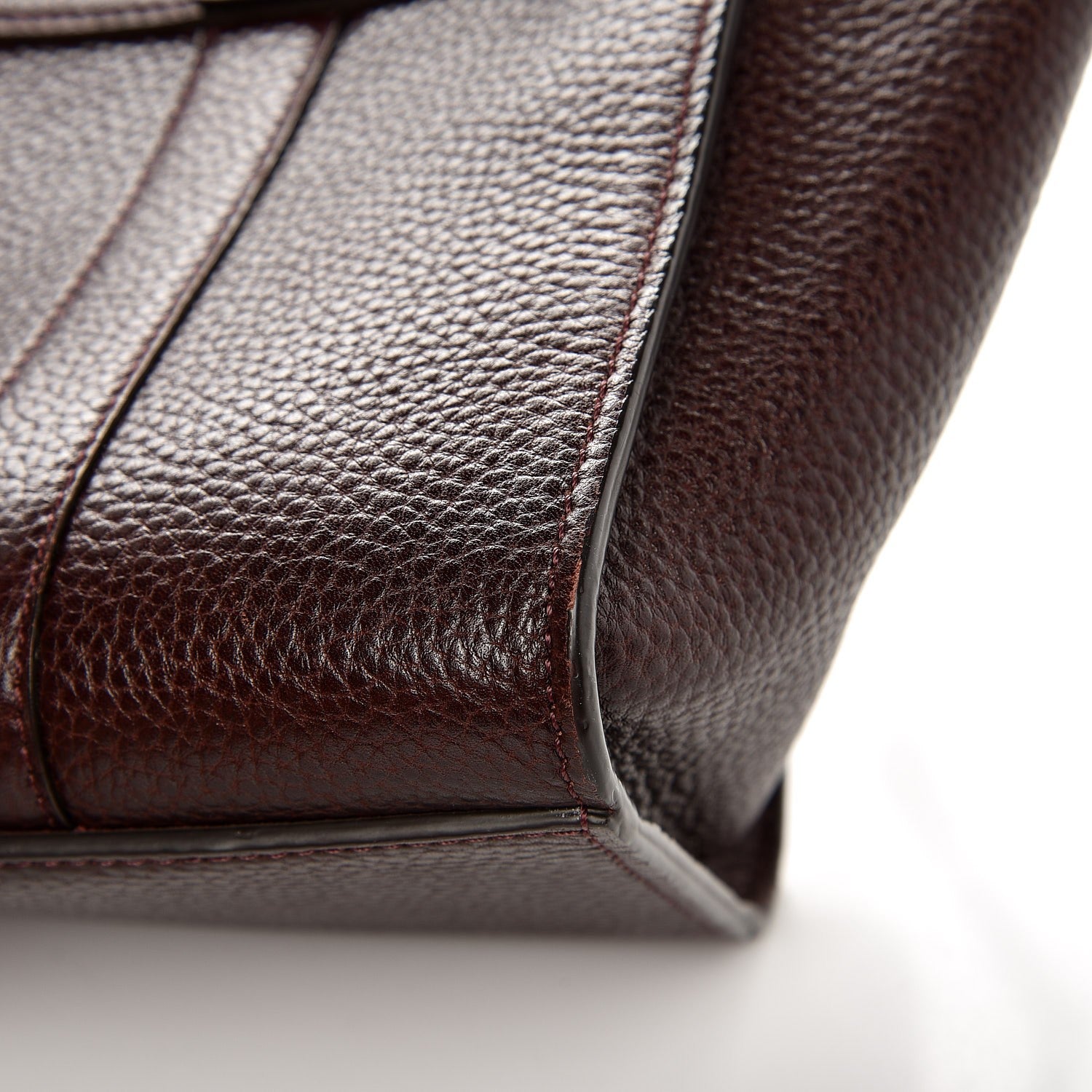 Mulberry Natural Grain Leather Small New Bayswater Oxblood 10 of 14