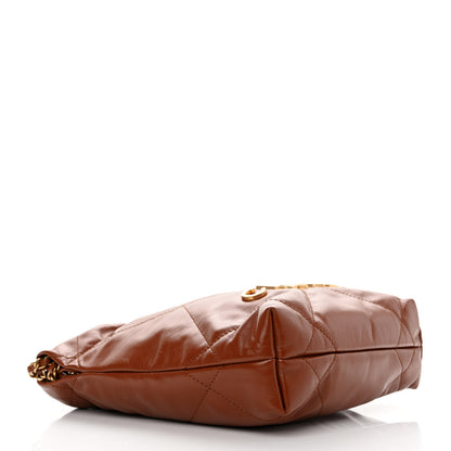 Chanel Shiny Calfskin Quilted Mini Chanel 22 Light Brown 4 of 11