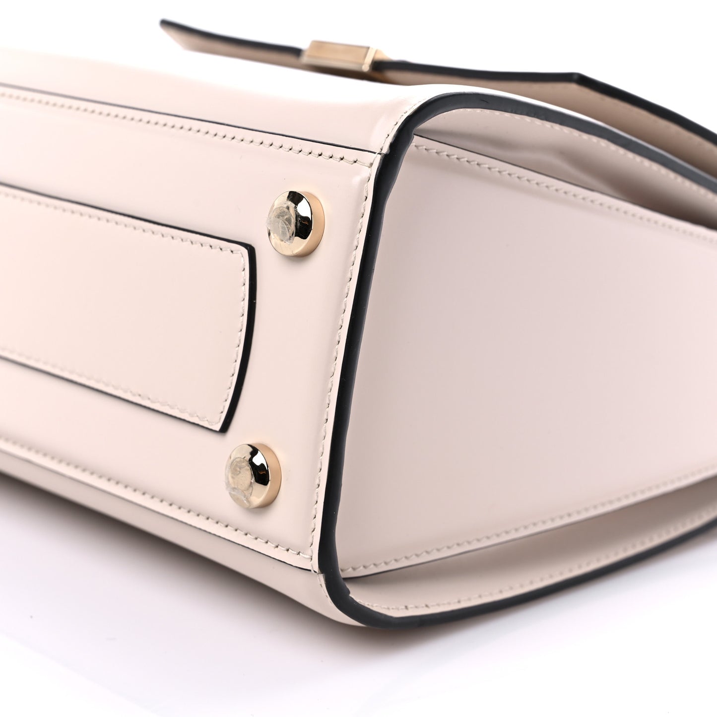 Smooth Calfskin Small Boxyz Bone