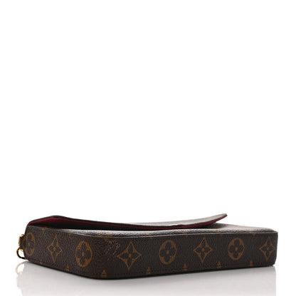 Louis Vuitton Monogram Pochette Felicie Chain Wallet Fuchsia 5 of 11