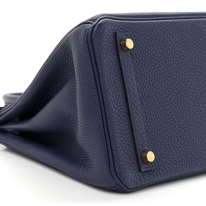 Hermes Togo Birkin 30 Bleu Encre 8 of 9