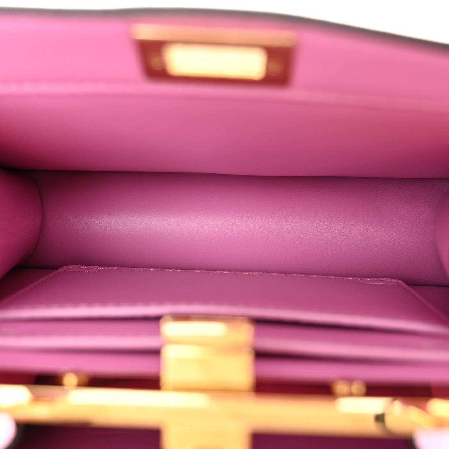 Shiny Nappa Petite Peekaboo I SEE U Satchel Rosa