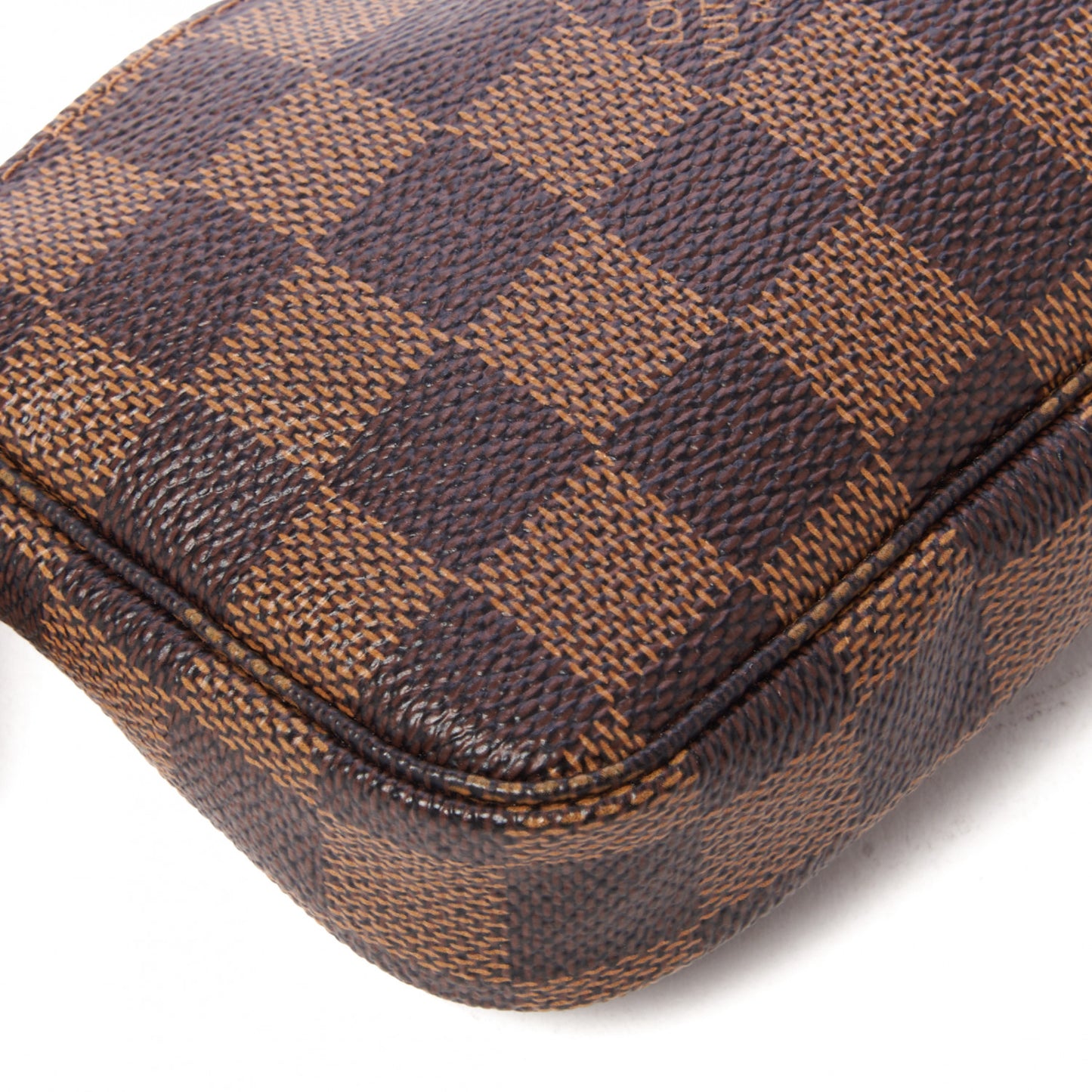 Damier Ebene Complice Trunks and Bags Mini Pochette Accessories Red