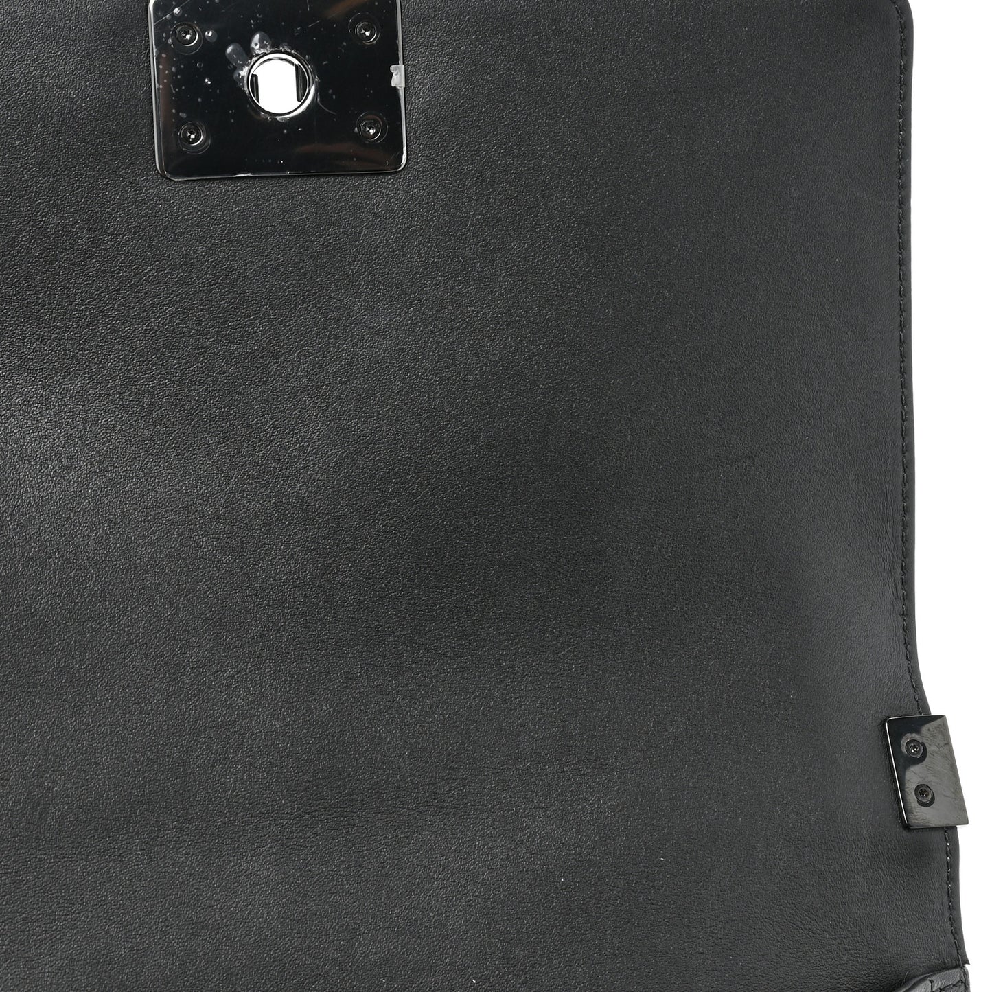 Calfskin Quilted Medium Boy Flap So Black