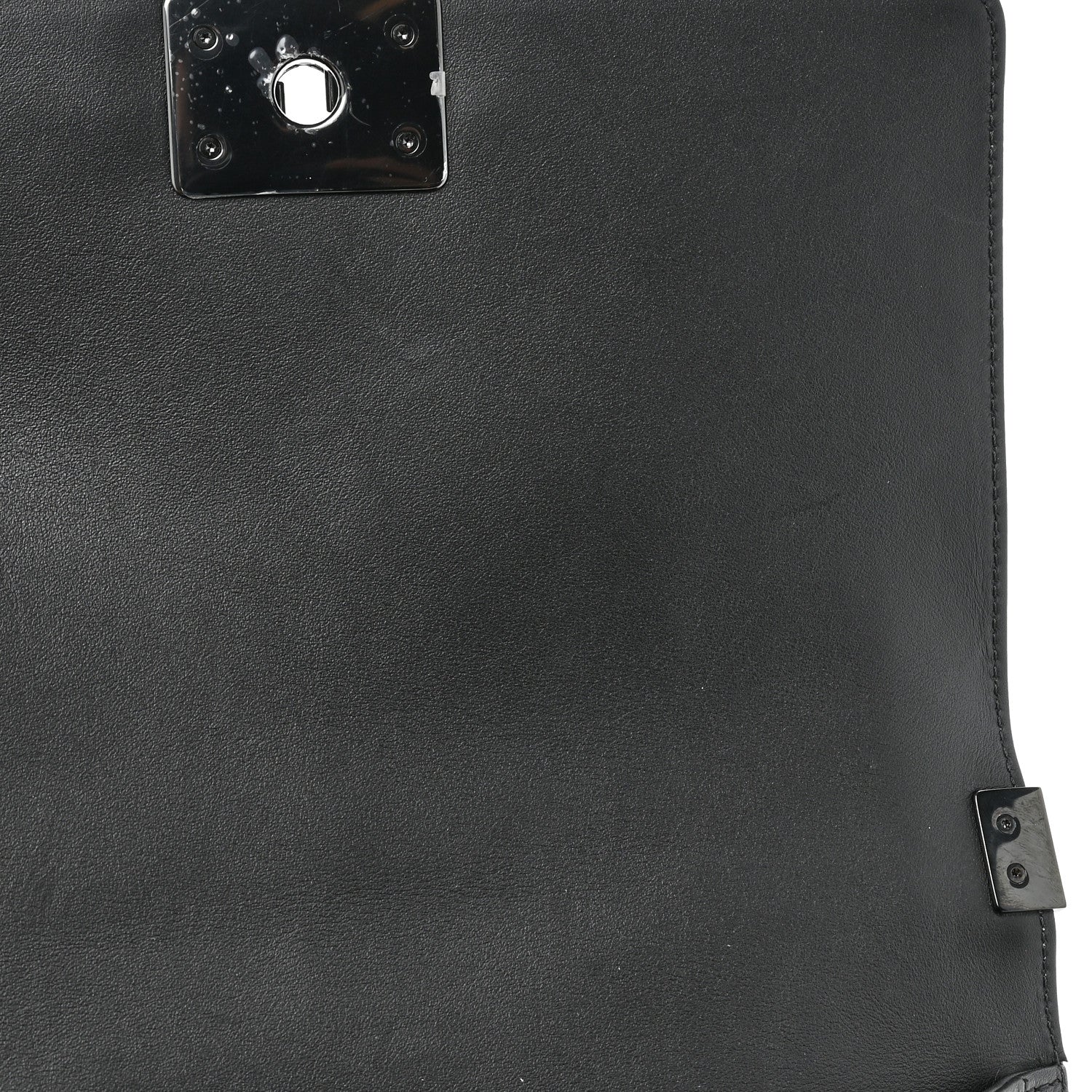 Chanel Calfskin Quilted Medium Boy Flap So Black 11 of 12