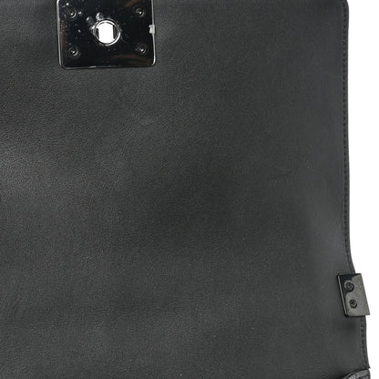 Chanel Calfskin Quilted Medium Boy Flap So Black 11 of 12