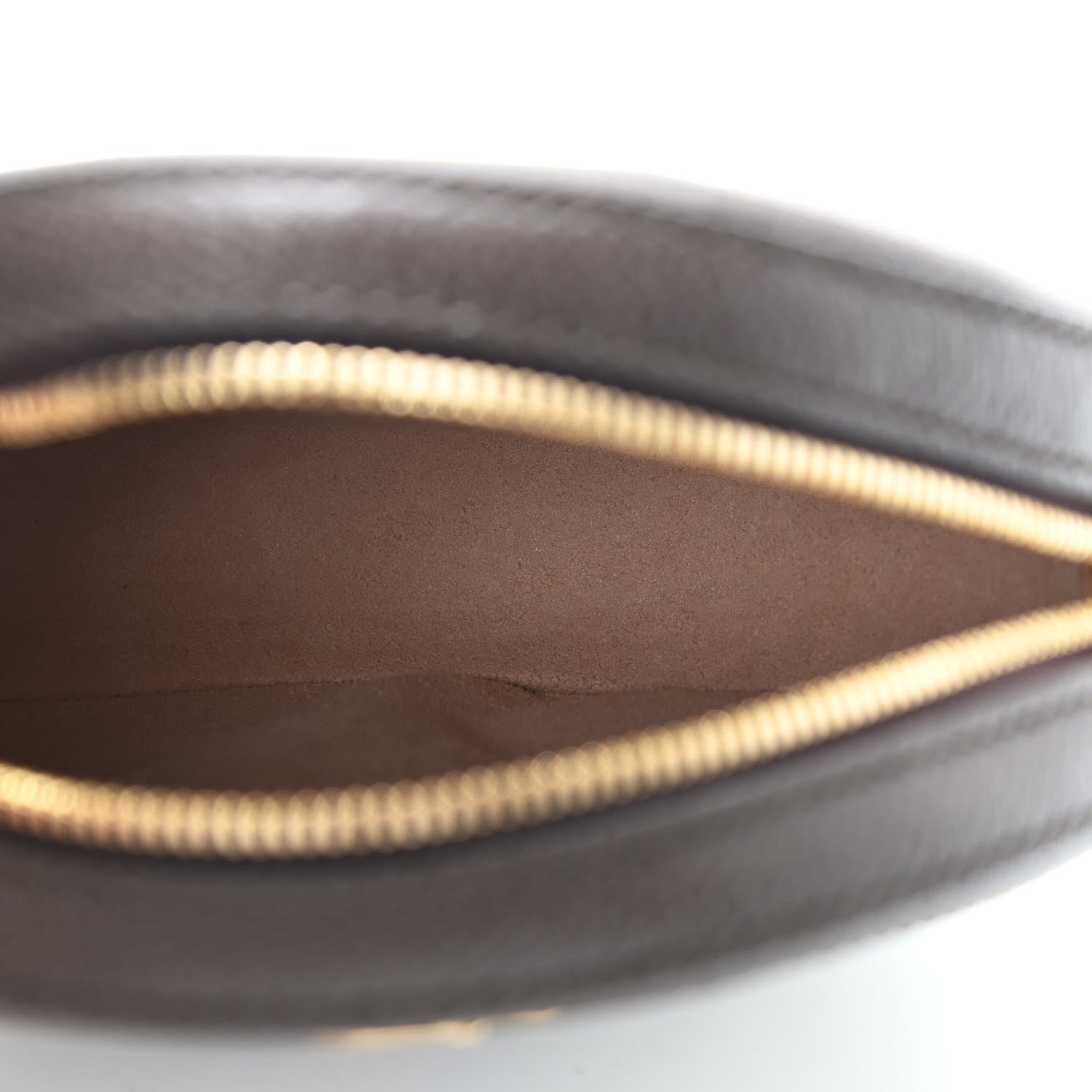 Gucci GG Supreme Monogram Web Mini Ophidia Round Shoulder Bag Brown 5 of 10
