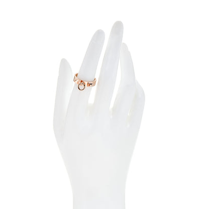 Hermes 18K Rose Gold PM Collier De Chien Ring 54 7 2 of 5