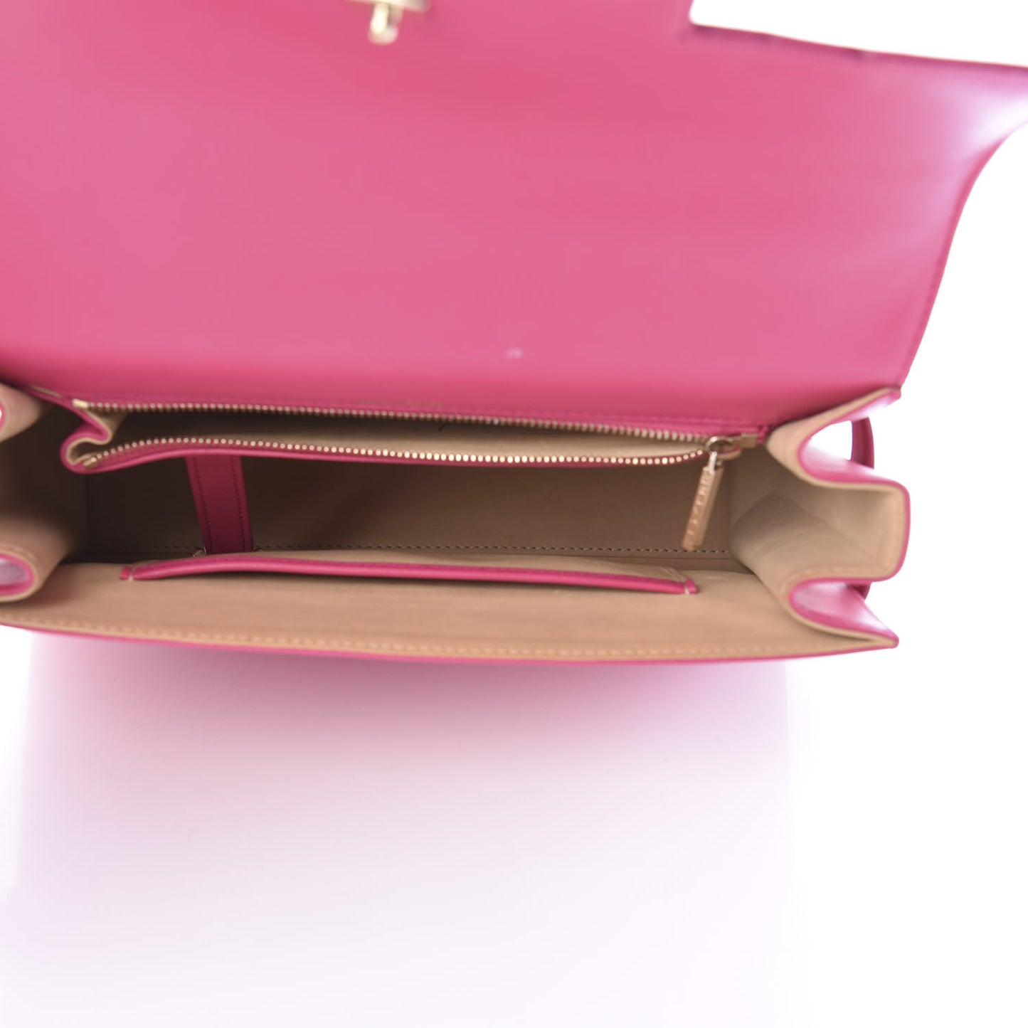 Calfskin MM Tempete Satchel Fuchsia
