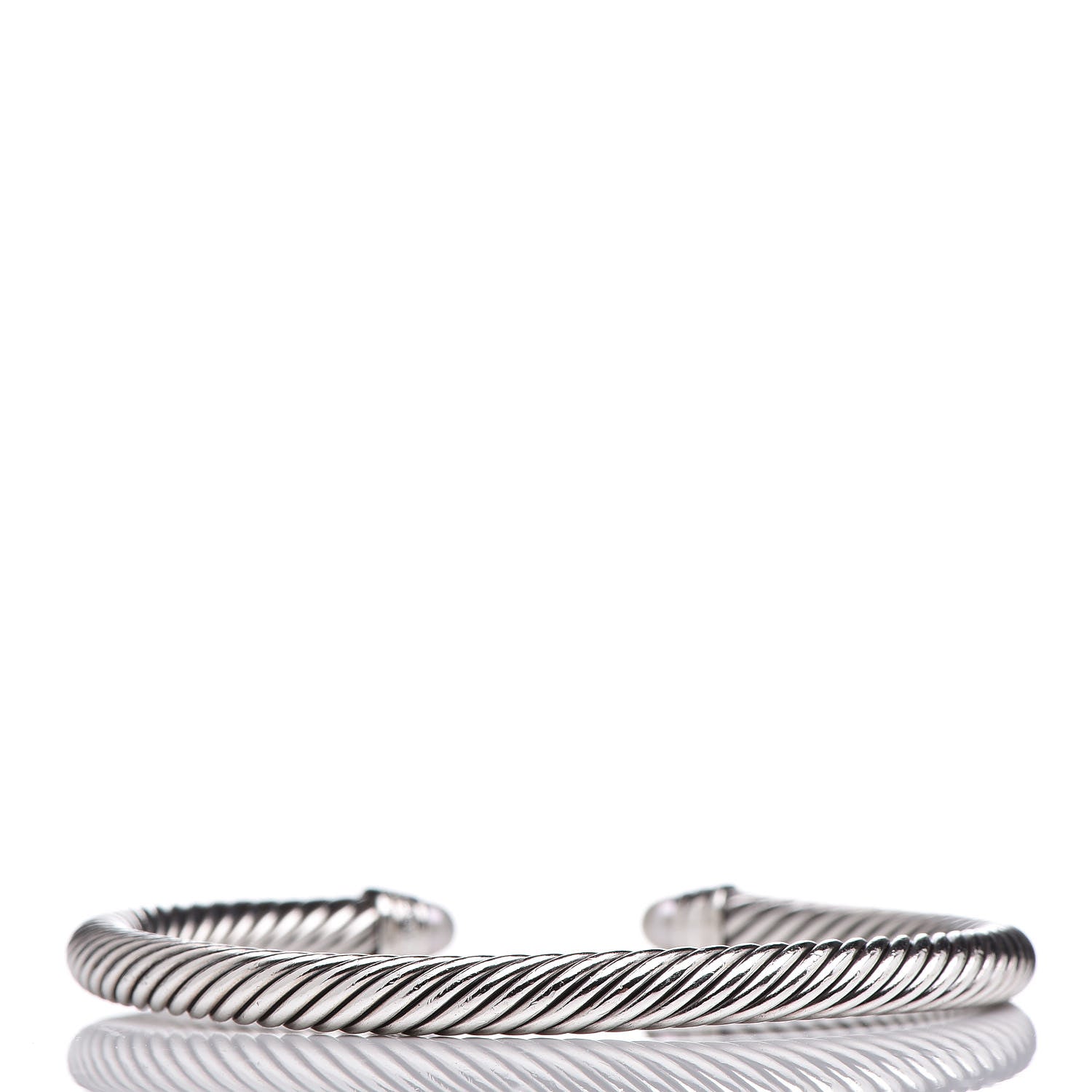 David Yurman Sterling Silver Diamond Pearl 5mm Cable Classics Bracelet 3 of 5