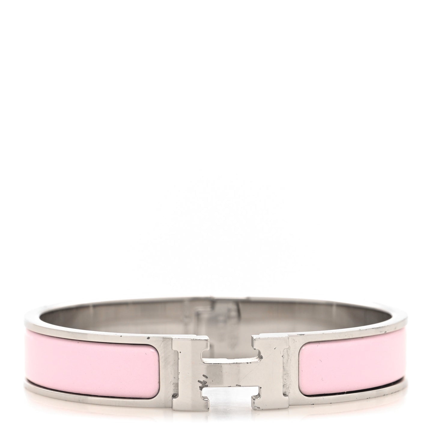 Enamel Narrow Clic Clac H Bracelet PM Rose Sakura