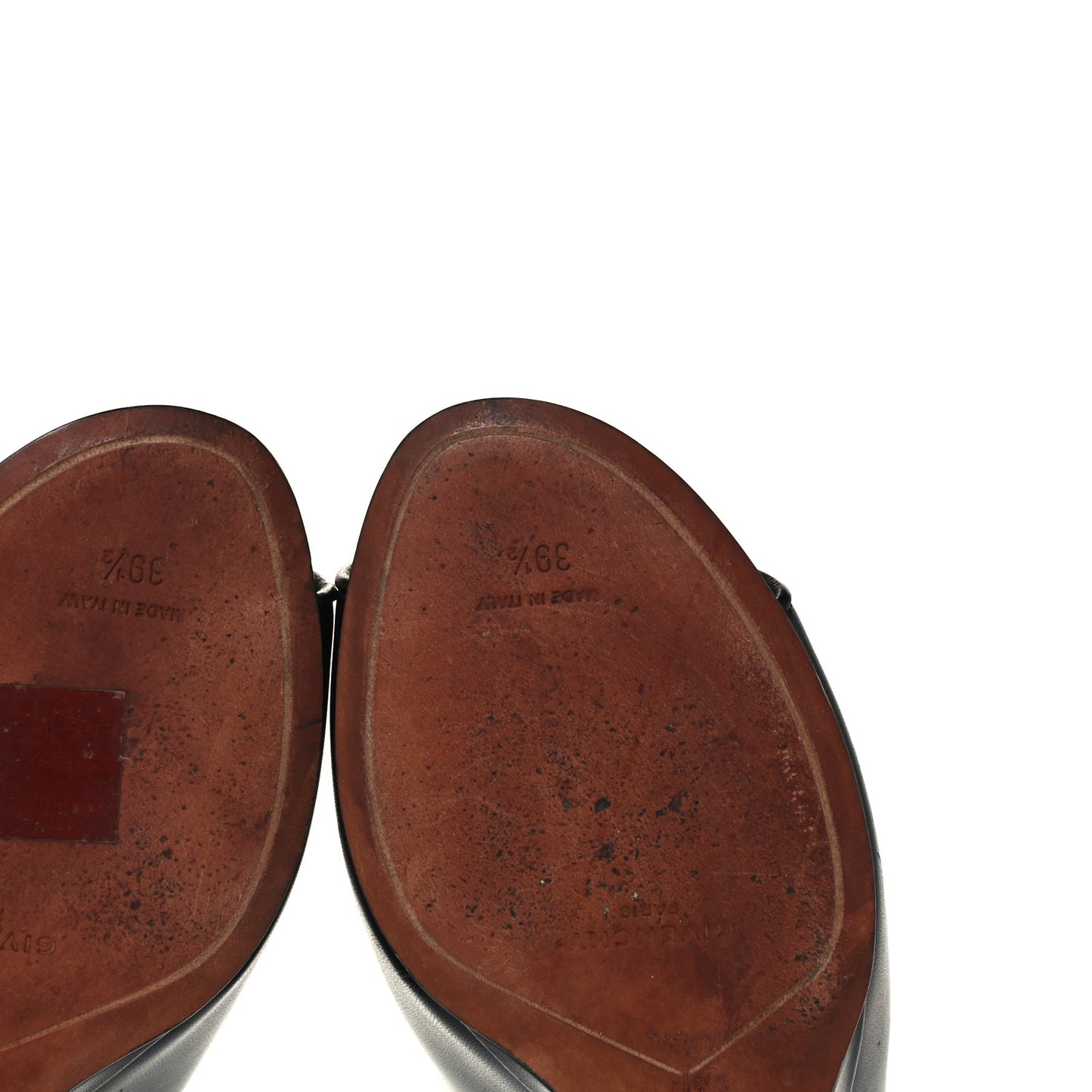 Calfskin Shark Lock Wedges 39.5 Black