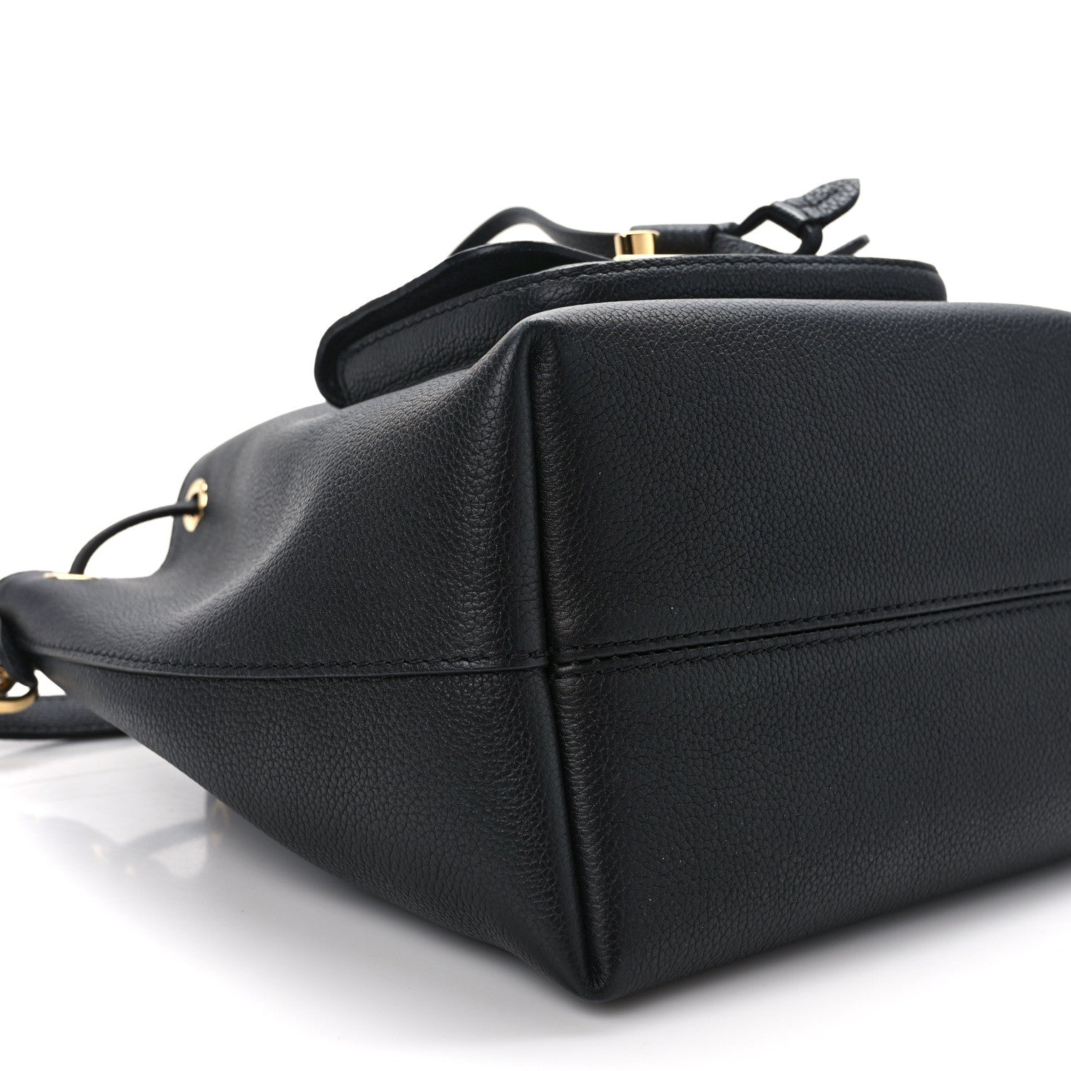 Louis Vuitton Calfskin Lockme Bucket MM Black 8 of 11