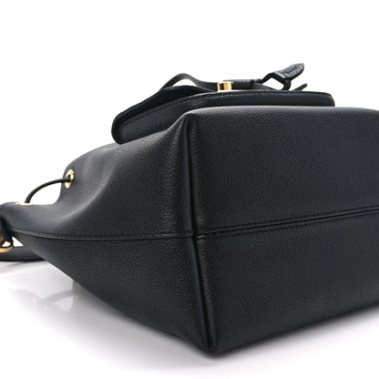 Louis Vuitton Calfskin Lockme Bucket MM Black 8 of 11