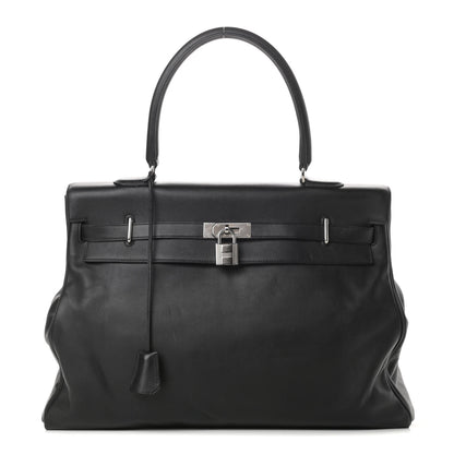 Hermes Veau Sikkim Kelly Relax 50 Black 1 of 19