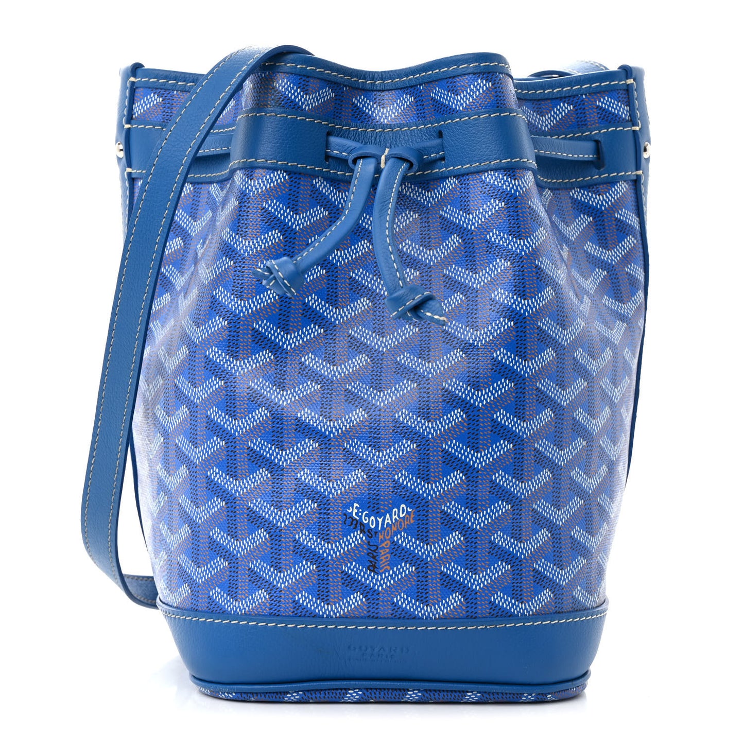Goyardine Petit Flot Bucket Bag PM Sky Morning