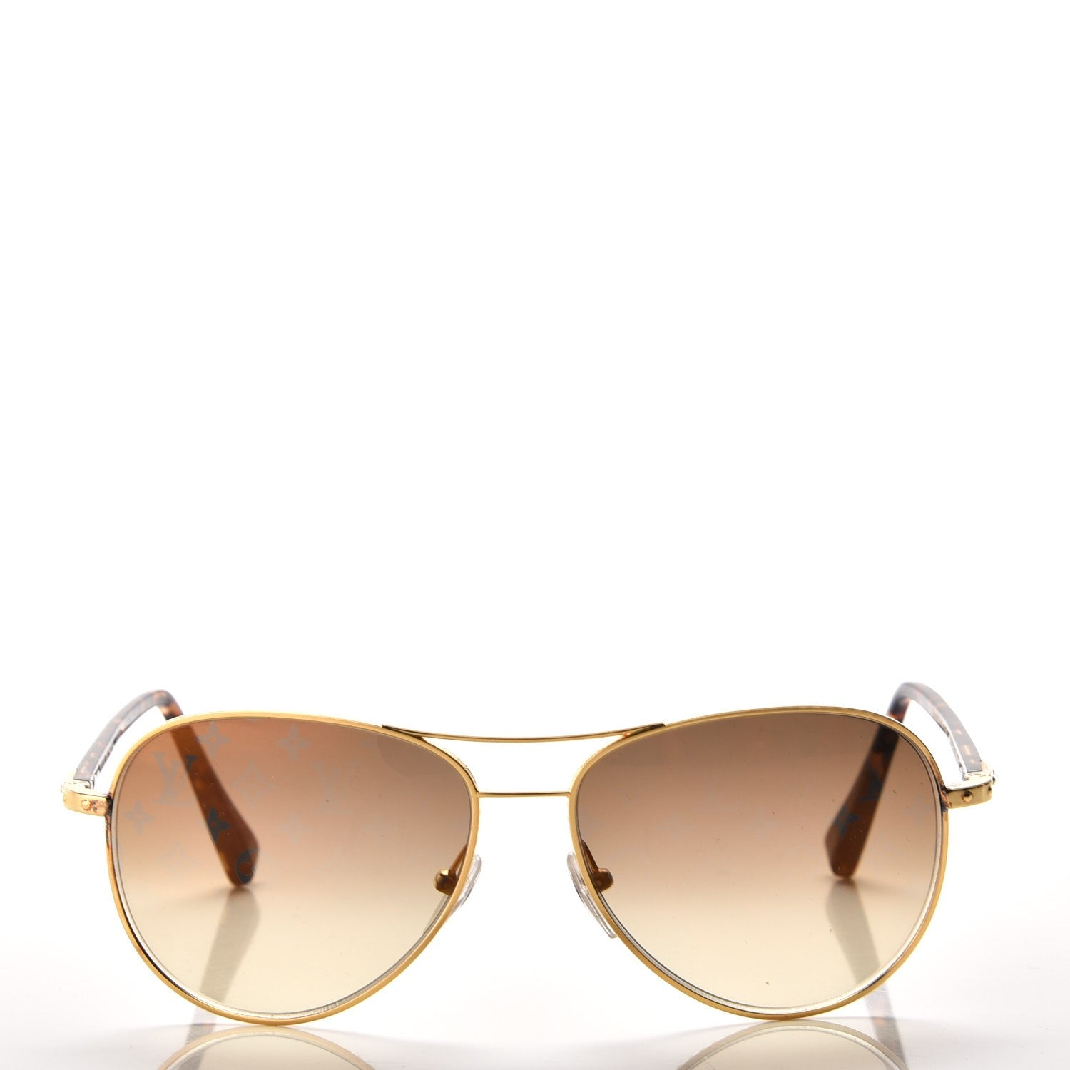 Louis Vuitton Conspiration Pilote Sunglasses Z0164U Gold 4 of 7