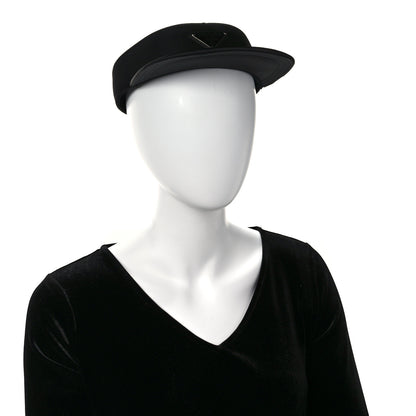 Prada Re-Nylon Metal Triangle Logo Mens Visor L Black 2 of 9