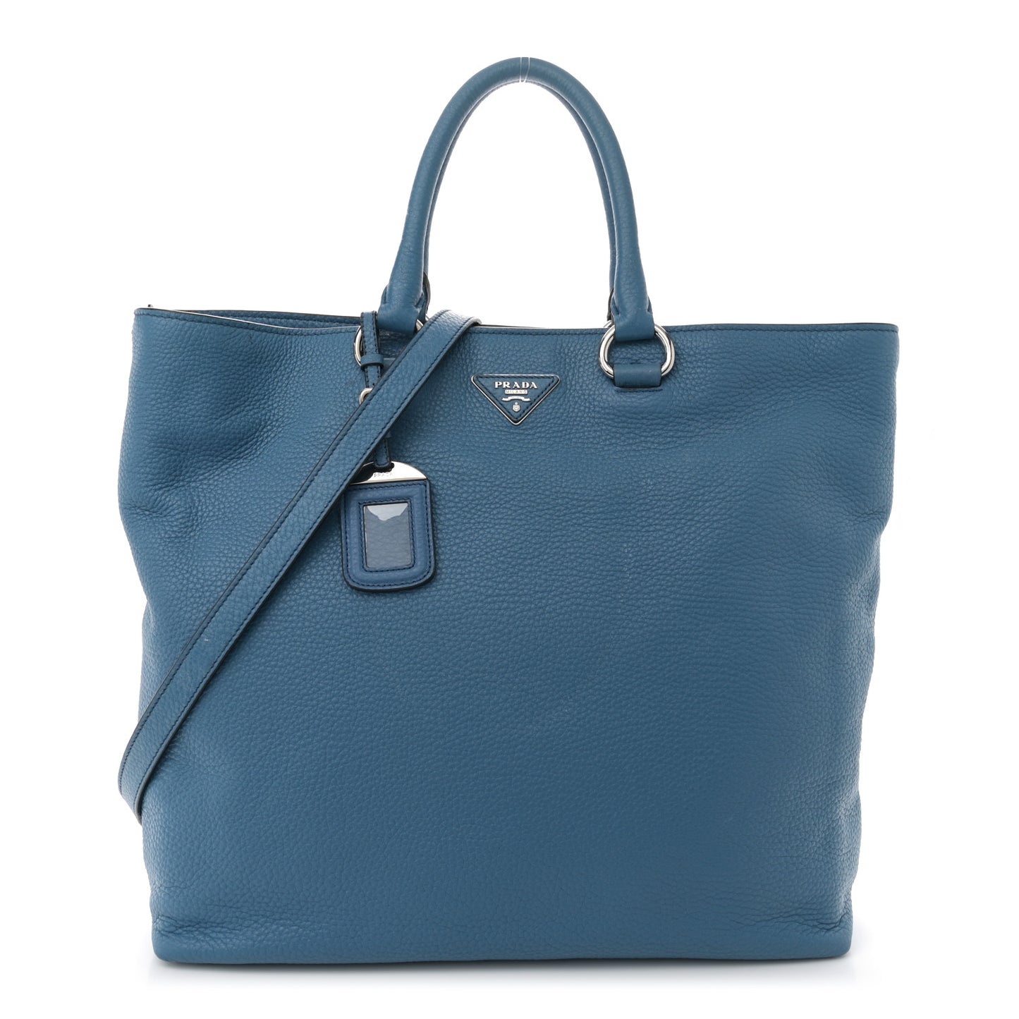 Vitello Daino Shopping Tote Cobalto