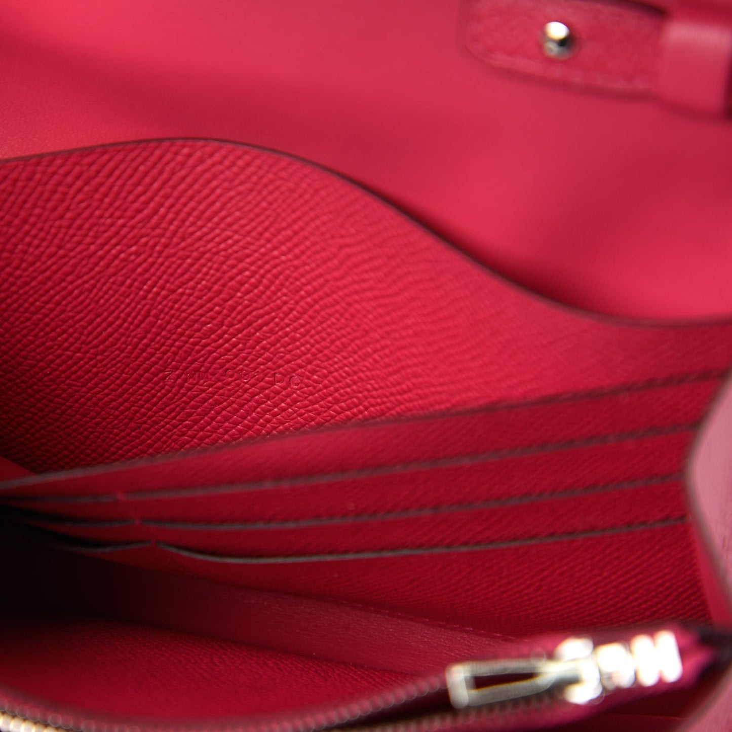 Epsom Lizard Constance Wallet To Go Rose Mexico