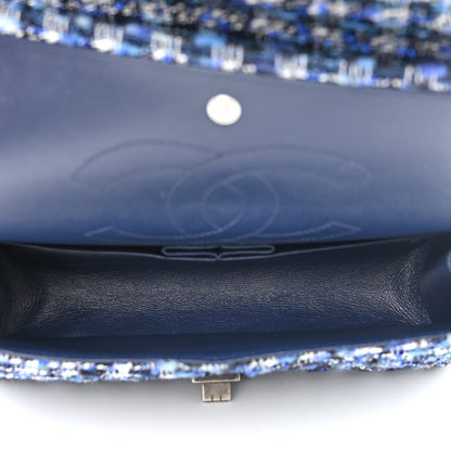 Chanel Tweed Quilted 2.55 Reissue 225 Flap Blue 5 of 10