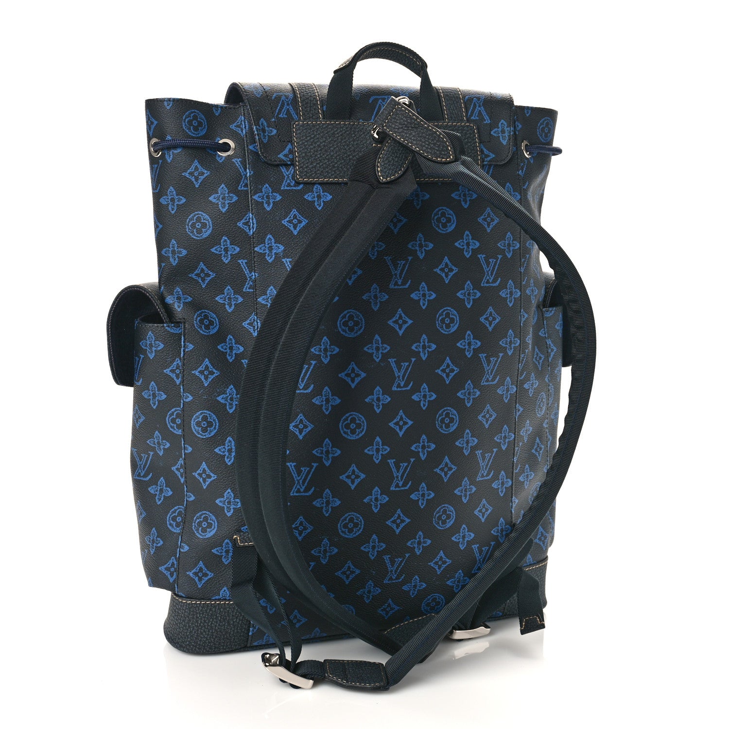 Louis Vuitton Monogram LV Record Christopher MM Backpack Blue 1334057 – FASHIONPHILE