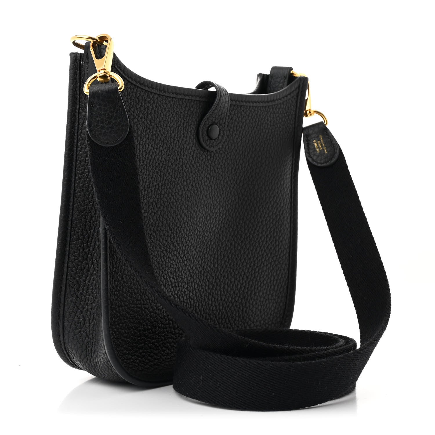 Hermes Taurillon Clemence Evelyne TPM Black 3 of 10