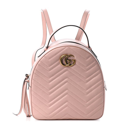 Gucci Calfskin Matelasse GG Marmont Dome Backpack Perfect Pink 1 of 11