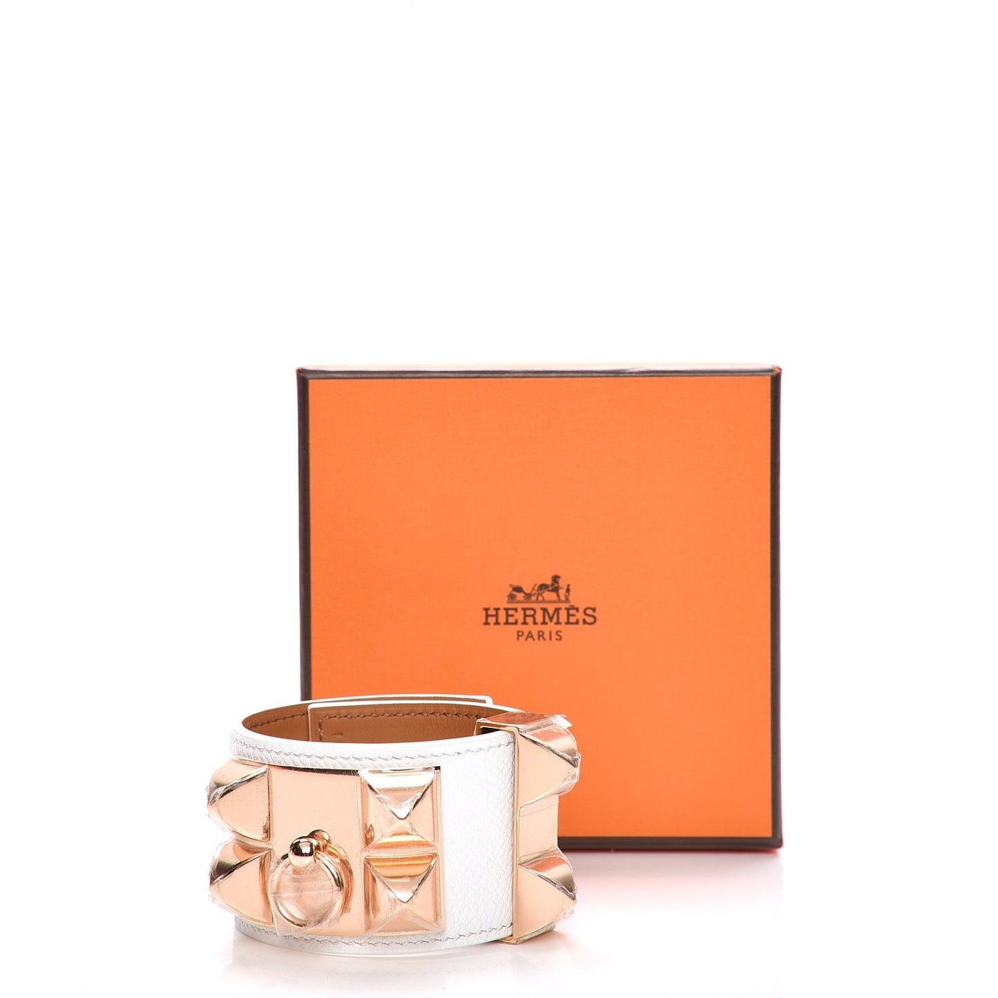 Epsom Collier de Chien CDC Bracelet T2 White