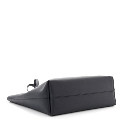 Saint Laurent Calfskin Large Shopping Tote Deep Marine 5 of 11