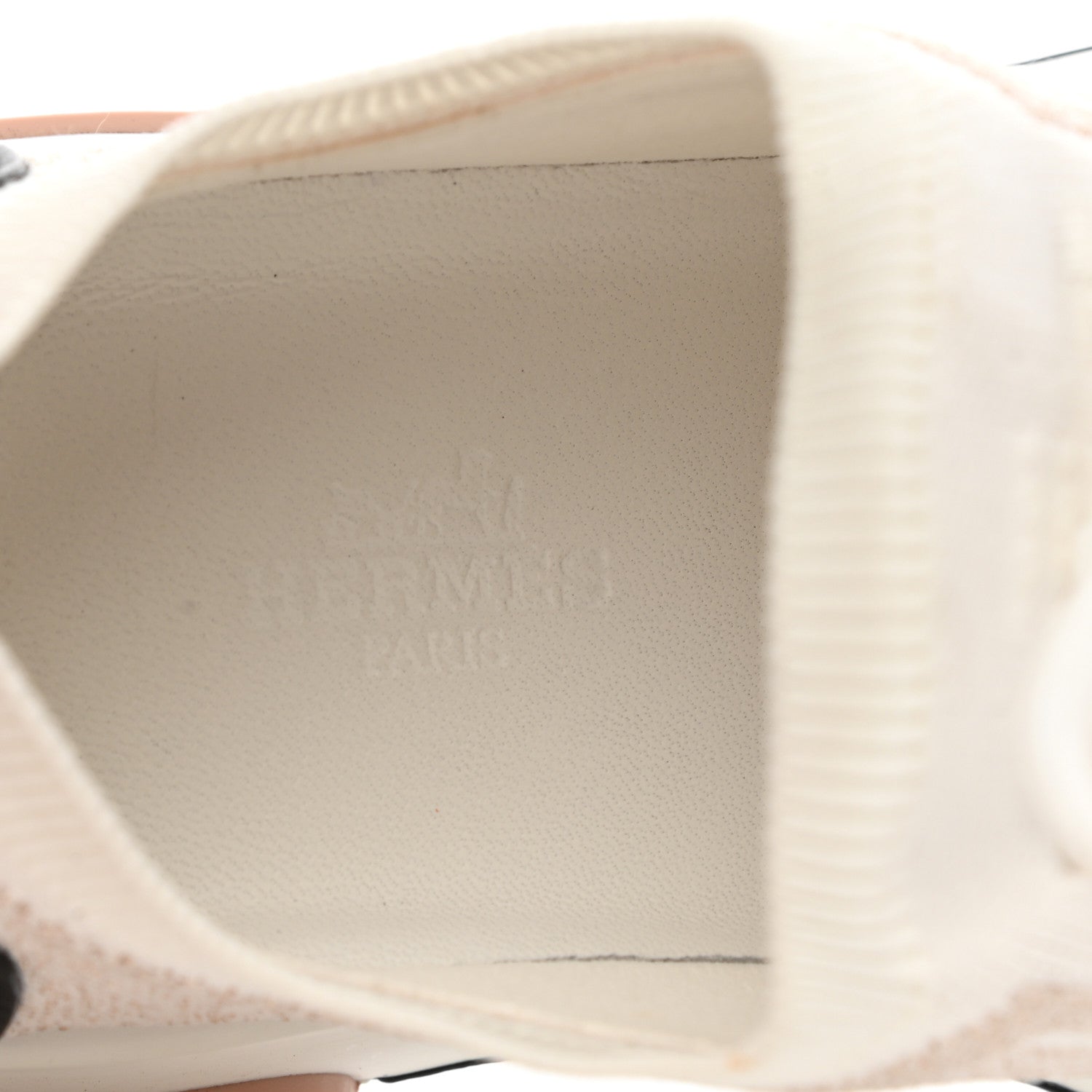 Hermes Technical Canvas Goatskin Womens Addict Sneakers 36.5 Multicolor Rose Dore 7 of 9