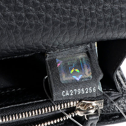 Fendi Cuoio Romano Selleria Peekaboo Continental Wallet Black 10 of 11