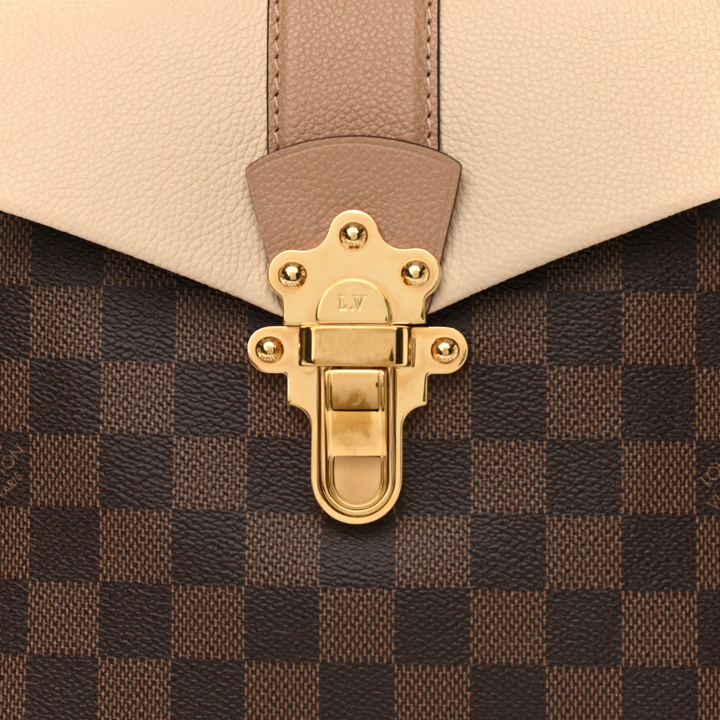 Damier Ebene Clapton Backpack Creme