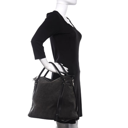 Louis Vuitton Monogram Suede Antheia IXIA MM Black 3 of 11