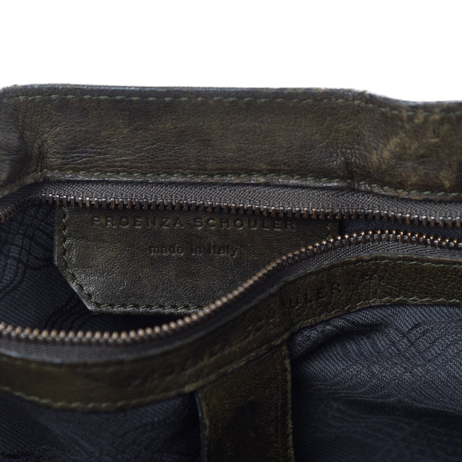 Proenza Schouler Lambskin Medium PS1 Satchel Dark Olive 7 of 20