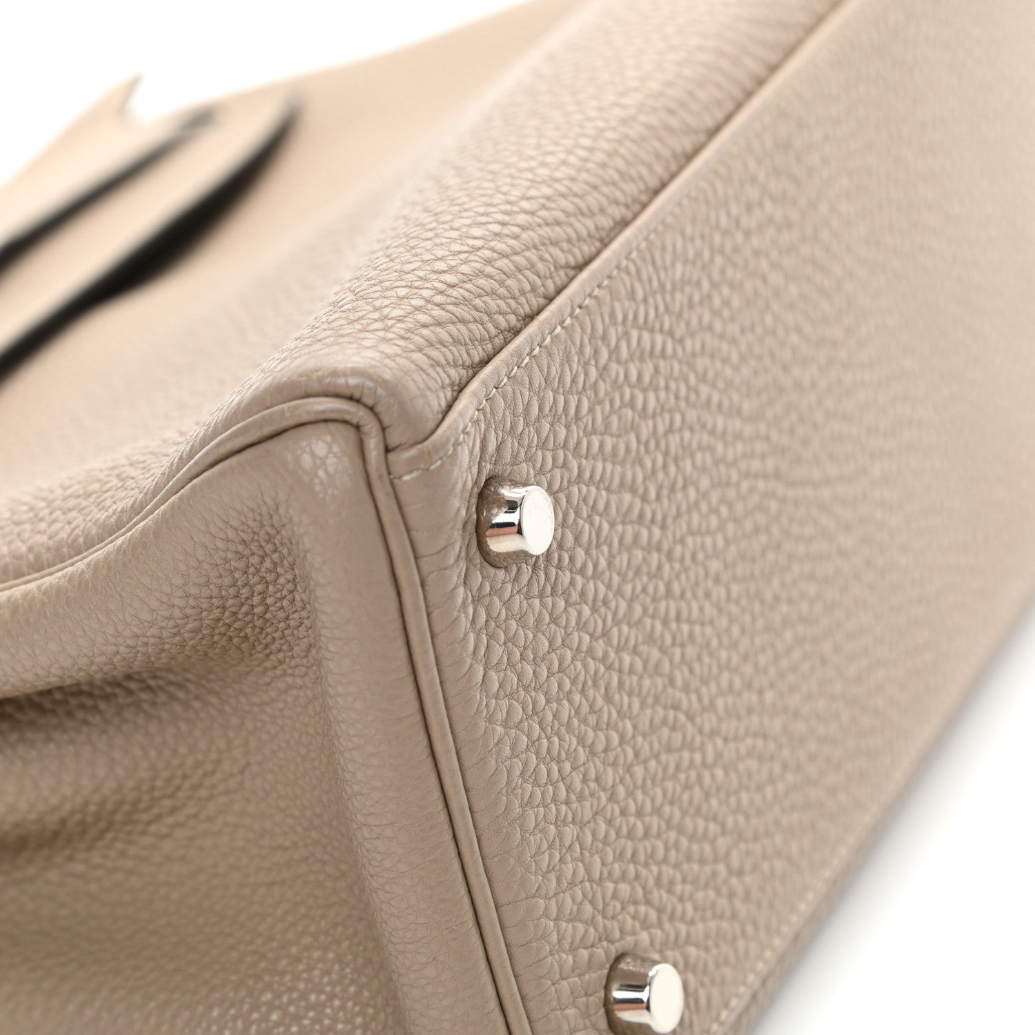 Hermes Taurillon Clemence Kelly Retourne 28 Gris Tourterelle 7 of 43