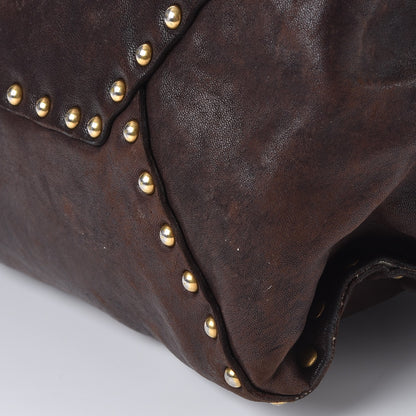 Prada Nappa Studded Aviator Shopping Tote Caffe 28 of 28