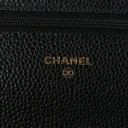 Chanel Caviar Quilted Wallet on Chain WOC Black 8 of 10