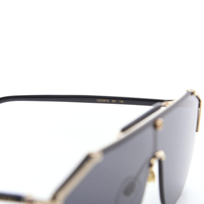 Gucci Metal Rimless Square Sunglasses GG0291S Blue Gold 4 of 7