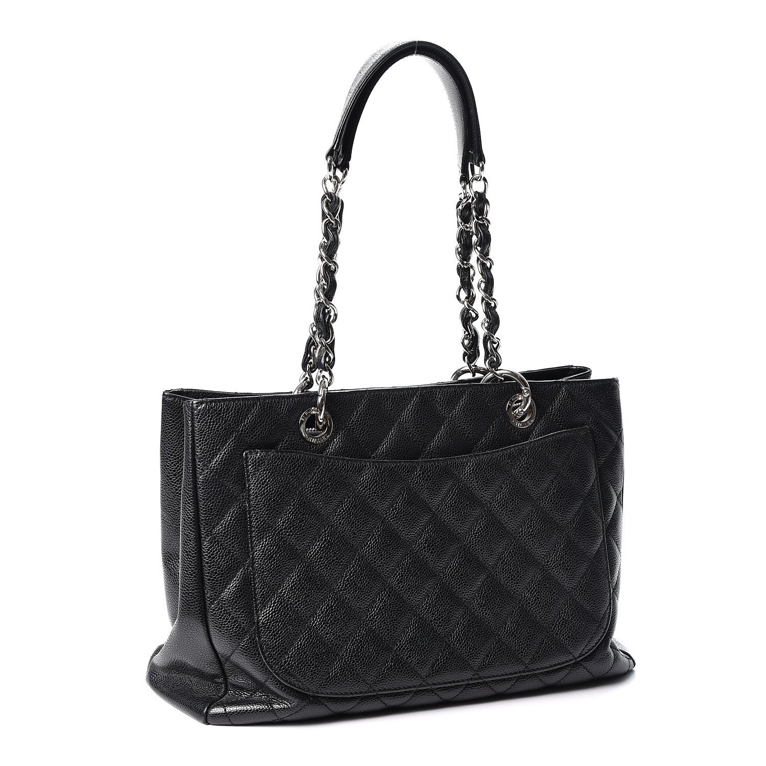Chanel Caviar Quilted Grand Shopping Tote GST Black 2 of 9