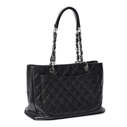 Chanel Caviar Quilted Grand Shopping Tote GST Black 2 of 9