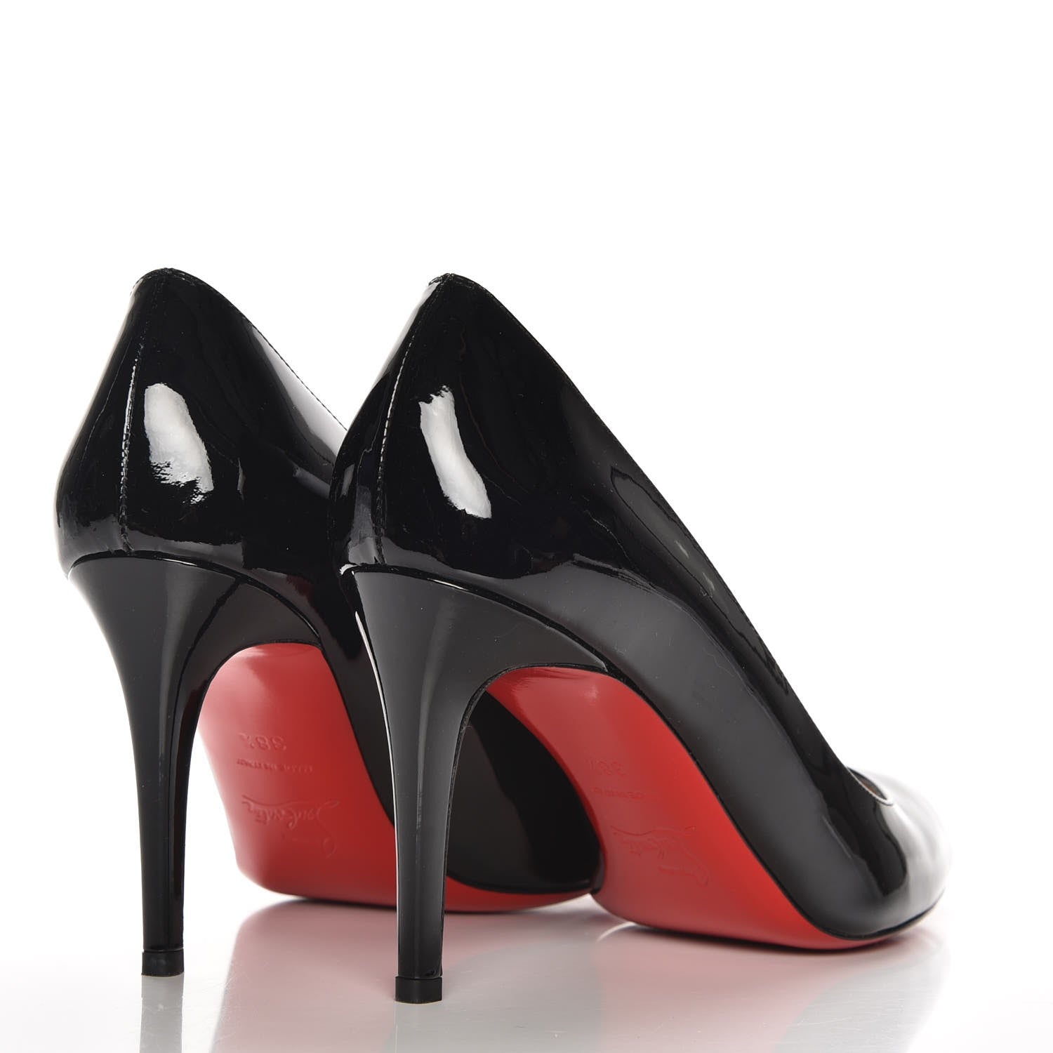 Christian Louboutin Patent Simple 100 Pumps 38.5 Black 4 of 8