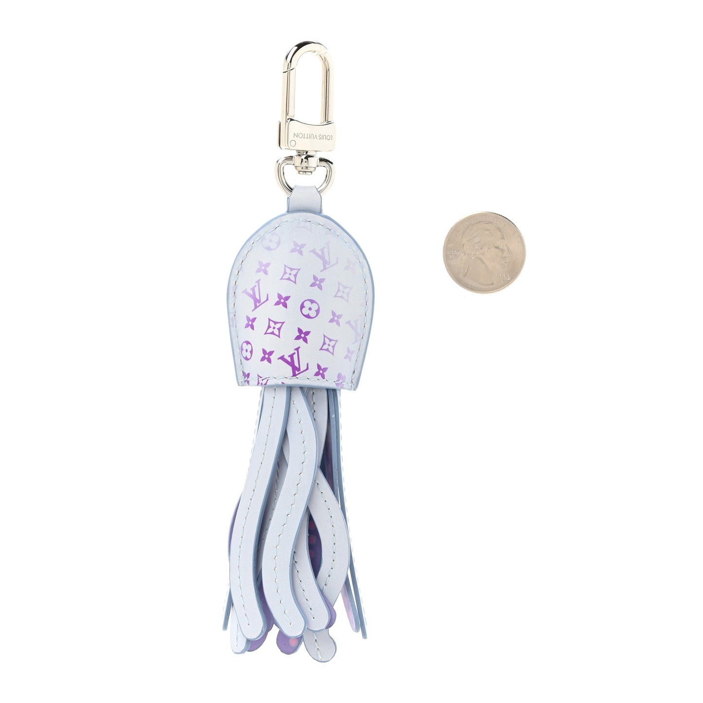 LV Octopus Bag Charm Blue