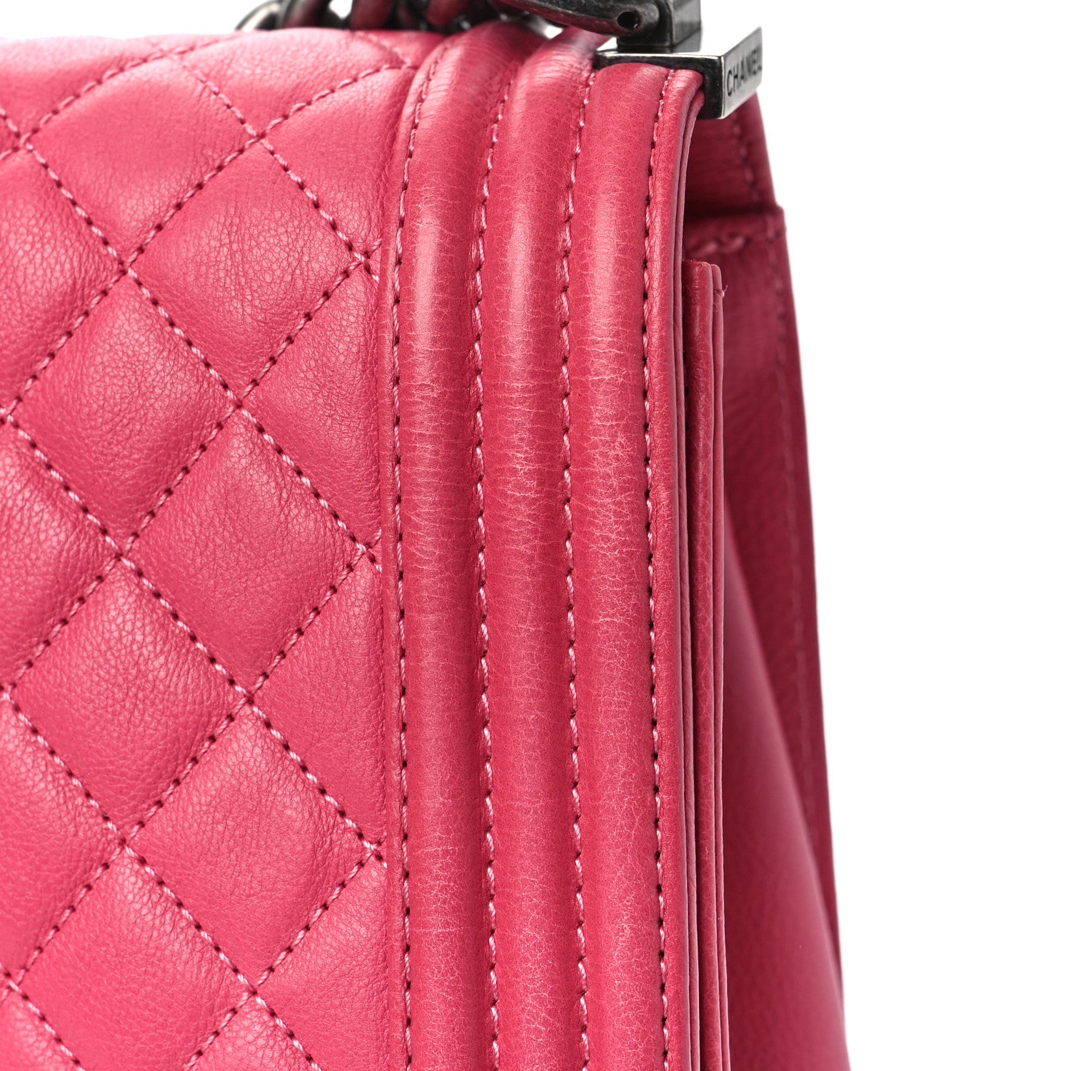 Chanel Calfskin Quilted Large Boy Flap Pink 10 of 11