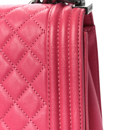 Chanel Calfskin Quilted Large Boy Flap Pink 10 of 11