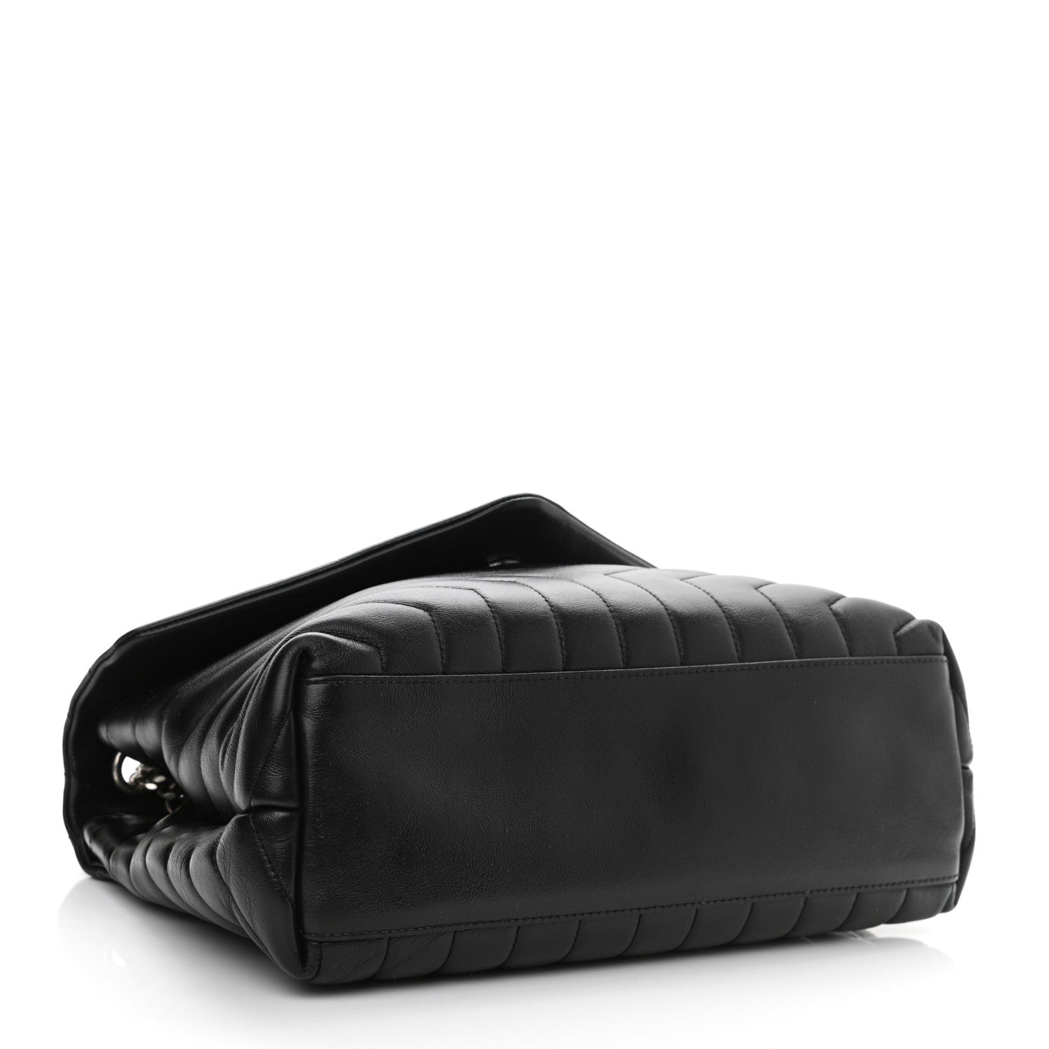 Saint Laurent Calfskin Y Quilted Monogram Medium Loulou Chain Satchel Black 4 of 9