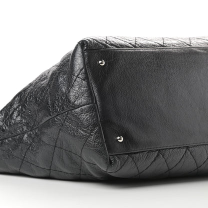 Chanel Glazed Calfskin Large On The Road Tote Black 9 of 12