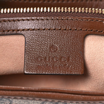 Gucci GG Supreme Monogram Azalea Calfskin Web Small Jackie 1961 Hobo Beige Ebony Brown Sugar 6 of 8